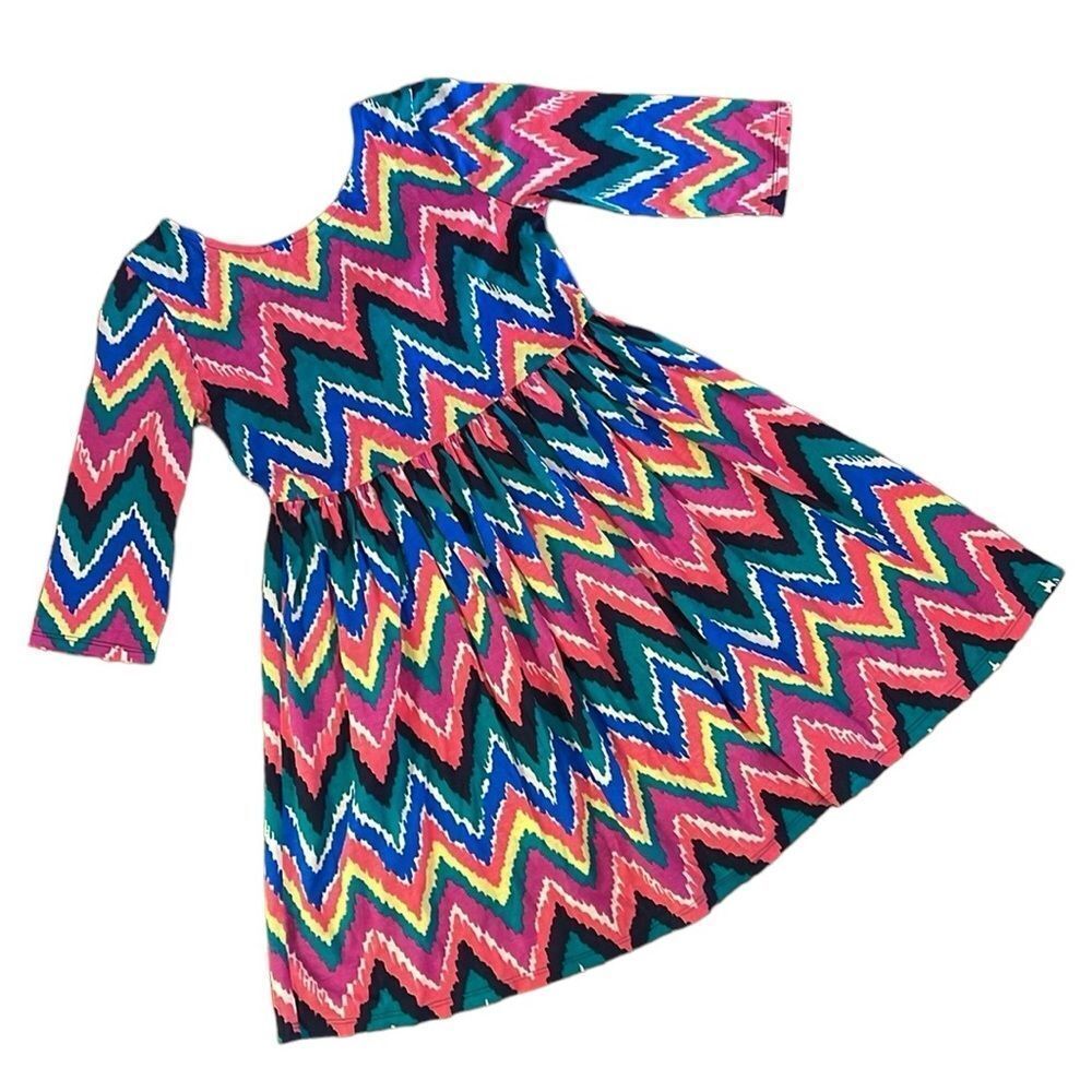Lilly Pulitzer Girls Mini Evelyn dress - Multi Hearts a Flutter Size Large 10-12